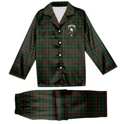 ScotsTee Shop Scottish Tennant Crest Tartan Pajama Satin Velvet Flannel Pajama Set
