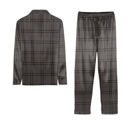 ScotsTee Shop Scottish Stewart Grey Crest Tartan Pajama Satin Velvet Flannel Pajama Set