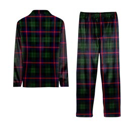 ScotsTee Shop Scottish Urquhart Modern Crest Tartan Pajama Satin Velvet Flannel Pajama Set