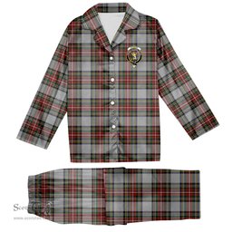 ScotsTee Shop Scottish Stewart Dress Crest Tartan Pajama Satin Velvet Flannel Pajama Set
