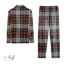 ScotsTee Shop Scottish Stewart Dress Crest Tartan Pajama Satin Velvet Flannel Pajama Set