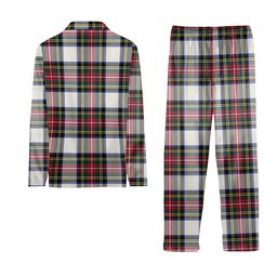 ScotsTee Shop Scottish Stewart Dress Modern Crest Tartan Pajama Satin Velvet Flannel Pajama Set