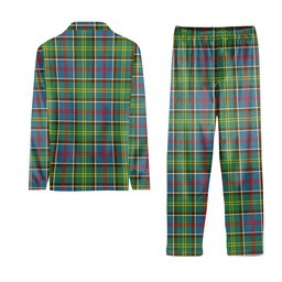 ScotsTee Shop Scottish Whitelaw Crest Tartan Pajama Satin Velvet Flannel Pajama Set