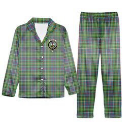 ScotsTee Shop Scottish Whitelaw Crest Tartan Pajama Satin Velvet Flannel Pajama Set