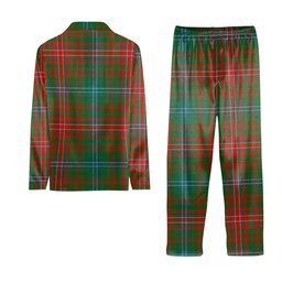 ScotsTee Shop Scottish Wilson Ancient Clan Crest Tartan Pajama Satin Velvet Flannel Pajama Set