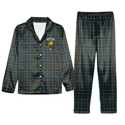 ScotsTee Shop Scottish Thompson Hunting Crest Tartan Pajama Satin Velvet Flannel Pajama Set