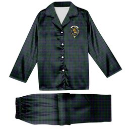 ScotsTee Shop Scottish Walker Hunting Crest Tartan Pajama Satin Velvet Flannel Pajama Set