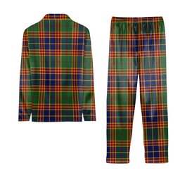 ScotsTee Shop Scottish Stephenson Old Modern Crest Tartan Pajama Satin Velvet Flannel Pajama Set