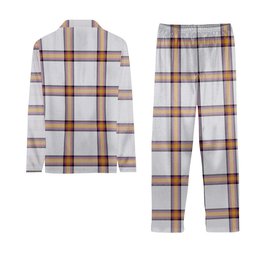 ScotsTee Shop Scottish Young Christina Modern Crest Tartan Pajama Satin Velvet Flannel Pajama Set