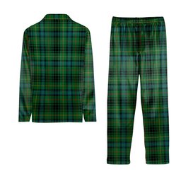 ScotsTee Shop Scottish Stewart Hunting Ancient Crest Tartan Pajama Satin Velvet Flannel Pajama Set