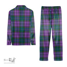 ScotsTee Shop Scottish Wardlaw Ancient Crest Tartan Pajama Satin Velvet Flannel Pajama Set