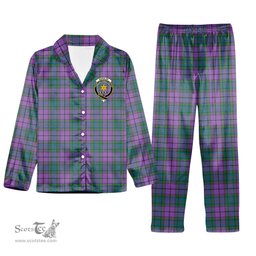ScotsTee Shop Scottish Wardlaw Ancient Crest Tartan Pajama Satin Velvet Flannel Pajama Set