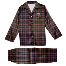 ScotsTee Shop Scottish Watson Kirby Crest Tartan Pajama Satin Velvet Flannel Pajama Set