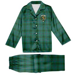 ScotsTee Shop Scottish Walker Hunting Ancient Crest Tartan Pajama Satin Velvet Flannel Pajama Set