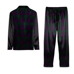 ScotsTee Shop Scottish Wilsons 211 Crest Tartan Pajama Satin Velvet Flannel Pajama Set
