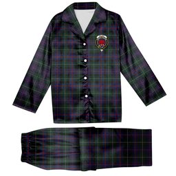 ScotsTee Shop Scottish Wilsons 230 Crest Tartan Pajama Satin Velvet Flannel Pajama Set
