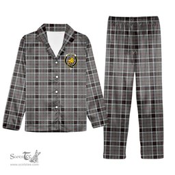 ScotsTee Shop Scottish Thompson Grey Dress Crest Tartan Pajama Satin Velvet Flannel Pajama Set