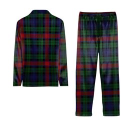 ScotsTee Shop Scottish Young Presidents Organisation Crest Tartan Pajama Satin Velvet Flannel Pajama Set