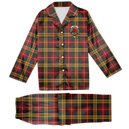 ScotsTee Shop Scottish Young Presidents Organisation Dress Crest Tartan Pajama Satin Velvet Flannel Pajama Set