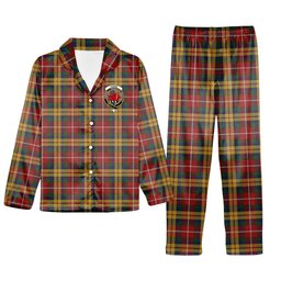ScotsTee Shop Scottish Young Presidents Organisation Dress Crest Tartan Pajama Satin Velvet Flannel Pajama Set