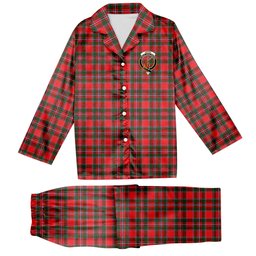 ScotsTee Shop Scottish Spens Modern Crest Tartan Pajama Satin Velvet Flannel Pajama Set