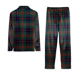 ScotsTee Shop Scottish Stewart of Appin Hunting Modern Clan Crest Tartan Pajama Satin Velvet Flannel Pajama Set