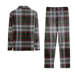 ScotsTee Shop Scottish Stewart of Appin Dress Crest Tartan Pajama Satin Velvet Flannel Pajama Set