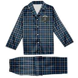 ScotsTee Shop Scottish Balfour Geiner, Alwyn Crest Tartan Pajama Satin Velvet Flannel Pajama Set