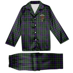 ScotsTee Shop Scottish Abercrombie Wilsons Crest Tartan Pajama Satin Velvet Flannel Pajama Set
