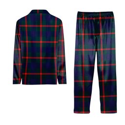 ScotsTee Shop Scottish Agnew Modern Crest Tartan Pajama Satin Velvet Flannel Pajama Set