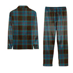 ScotsTee Shop Scottish Anderson Crest Tartan Pajama Satin Velvet Flannel Pajama Set