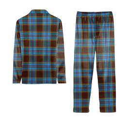 ScotsTee Shop Scottish Anderson SC Crest Tartan Pajama Satin Velvet Flannel Pajama Set