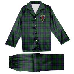 ScotsTee Shop Scottish Armstrong Crest Tartan Pajama Satin Velvet Flannel Pajama Set