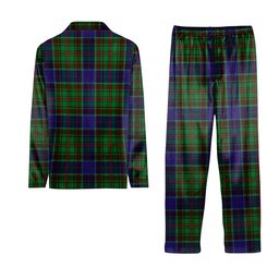 ScotsTee Shop Scottish Adam Crest Tartan Pajama Satin Velvet Flannel Pajama Set
