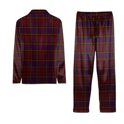 ScotsTee Shop Scottish Anderson of Kinnedear Red Crest Tartan Pajama Satin Velvet Flannel Pajama Set
