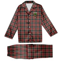 ScotsTee Shop Scottish Anderson of Arbrake SC Crest Tartan Pajama Satin Velvet Flannel Pajama Set