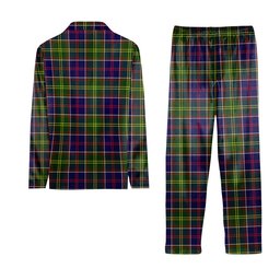 ScotsTee Shop Scottish Arnott Crest Tartan Pajama Satin Velvet Flannel Pajama Set