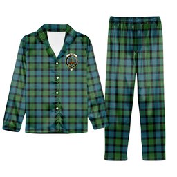 ScotsTee Shop Scottish Blair Ancient Crest Tartan Pajama Satin Velvet Flannel Pajama Set