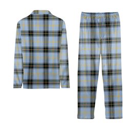ScotsTee Shop Scottish Bell of the Borders Ancient Crest Tartan Pajama Satin Velvet Flannel Pajama Set