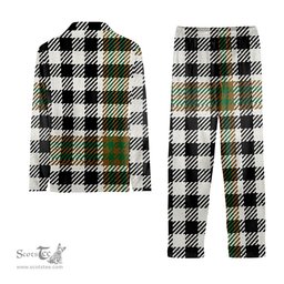 ScotsTee Shop Scottish Burns Check Ancient Crest Tartan Pajama Satin Velvet Flannel Pajama Set