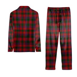 ScotsTee Shop Scottish Bruce Old Crest Tartan Pajama Satin Velvet Flannel Pajama Set