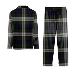 ScotsTee Shop Scottish Blair Dress Crest Tartan Pajama Satin Velvet Flannel Pajama Set