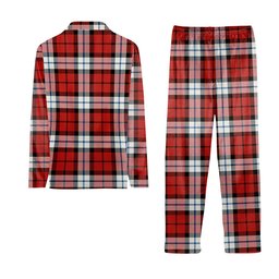 ScotsTee Shop Scottish Brodie Dress Ancient Crest Tartan Pajama Satin Velvet Flannel Pajama Set