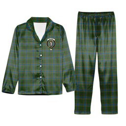 ScotsTee Shop Scottish Balfour Hunting Crest Tartan Pajama Satin Velvet Flannel Pajama Set