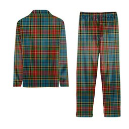 ScotsTee Shop Scottish Beattie (Beatty) Ancient Crest Tartan Pajama Satin Velvet Flannel Pajama Set