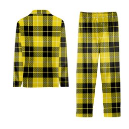ScotsTee Shop Scottish Barclay Dress Modern Crest Tartan Pajama Satin Velvet Flannel Pajama Set