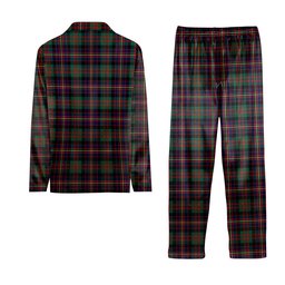 ScotsTee Shop Scottish Cameron Highlanders of Ottawa Crest Tartan Pajama Satin Velvet Flannel Pajama Set