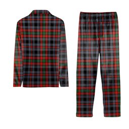 ScotsTee Shop Scottish Borthwick Ancient Crest Tartan Pajama Satin Velvet Flannel Pajama Set