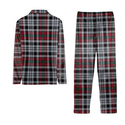 ScotsTee Shop Scottish Borthwick Dress Modern Crest Tartan Pajama Satin Velvet Flannel Pajama Set