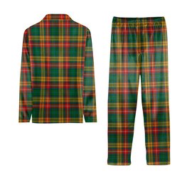 ScotsTee Shop Scottish Buchanan Ancient Clan Crest Tartan Pajama Satin Velvet Flannel Pajama Set